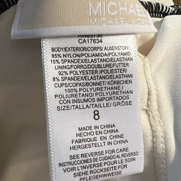 Michael Kors Leopard Lace-Up w/Grommets One Piece Swimsuit - Picture 9 of 9